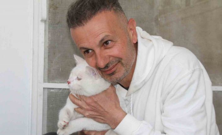 Depremde enkazdan kurtarılan kedi, mikroçip sayesinde sahibine teslim edildi