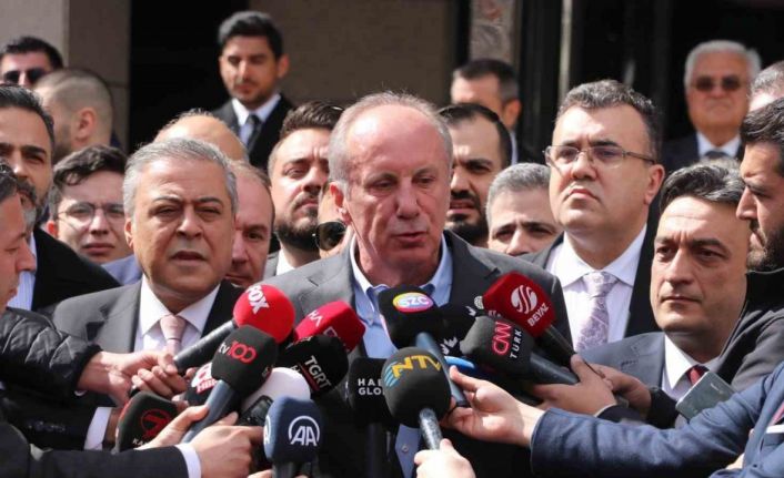 İnce, cumhurbaşkanlığı adaylık başvurusunu yaptı: “Yüzde 30’un üzerinde bir oyla tamamlayacağız”