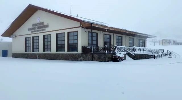 Karabük’te kar yağışı yeniden yüzünü gösterdi