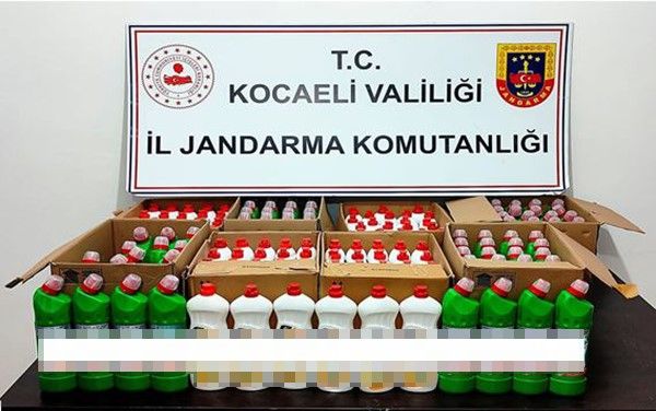 Kocaeli’de binlerce sahte deterjan ele geçirildi