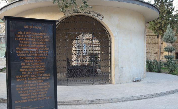 Maraş’ın kurtuluşunun baş kahramanı Sütçü İmam’ın kabri depremde zarar görmedi