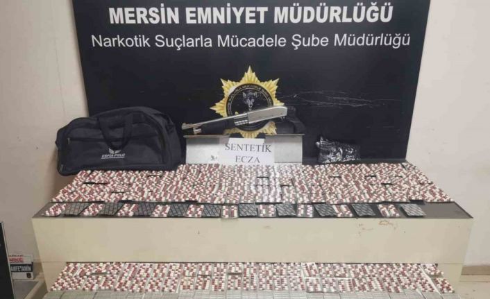 Mersin’de 4 bin adet sentetik hap ele geçirildi