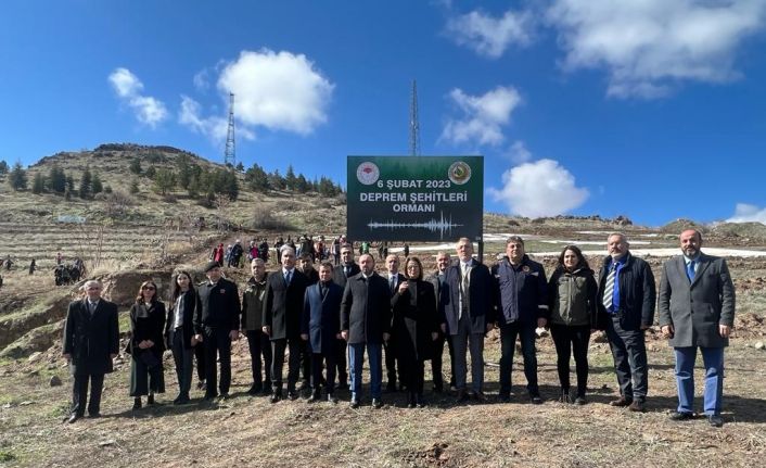 Nevşehir’de Deprem Şehitleri Ormanı’na ilk fidanlar dikildi