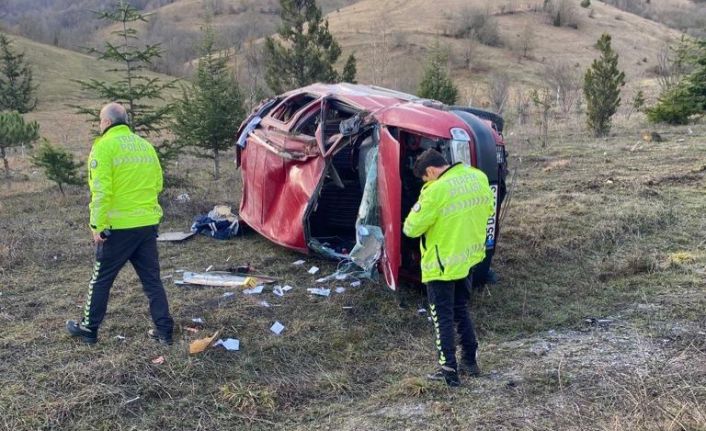 Samsun’da otomobil takla:  1 yaralı