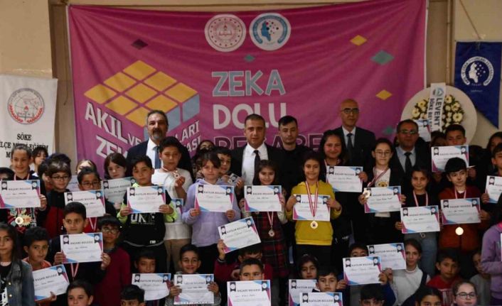 Söke’de akıl ve zeka oyunları ilçe turnuvası ödül töreni yapıldı