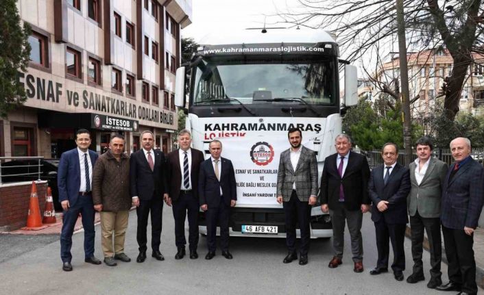 Taksi, minibüs ve kamyon şoförleri deprem bölgesine yardım tırı gönderdi