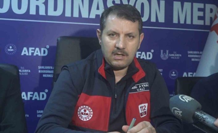 Vali Ayhan, Şanlıurfa’da etkili olan sağanakla ilgili konuştu