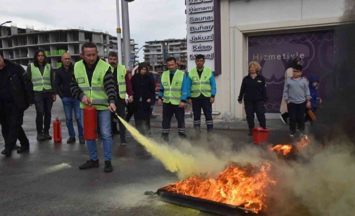 Yunusemre’de yangın tatbikatı