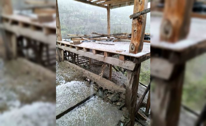 Adana’nın Kuzey ilçelerinde şiddetli sağanak ve dolu yağışı etkili oldu