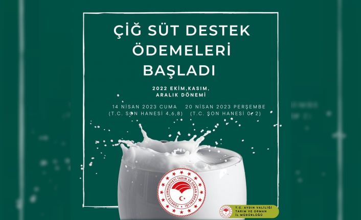 Aydın’da çiğ süt destekleme ödemeleri başladı