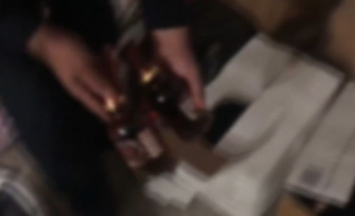 Gaziantep’te 274 şişe sahte alkol ile 35 litre etil alkol ele geçirildi
