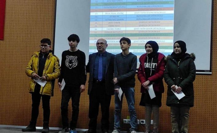 Hisarcık’ta "Şampiyonlar Ligi" projesinde derece yapan öğrenciler ödüllendirildi
