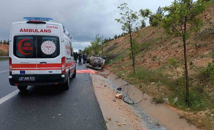 İki kardeşin bulunduğu araç takla attı, 15 yaşındaki çocuk hayatını kaybetti