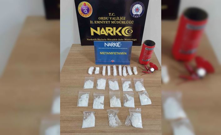 Ordu’da yangın tüpü içerisinde uyuşturucu madde ele geçirildi: 1 tutuklama