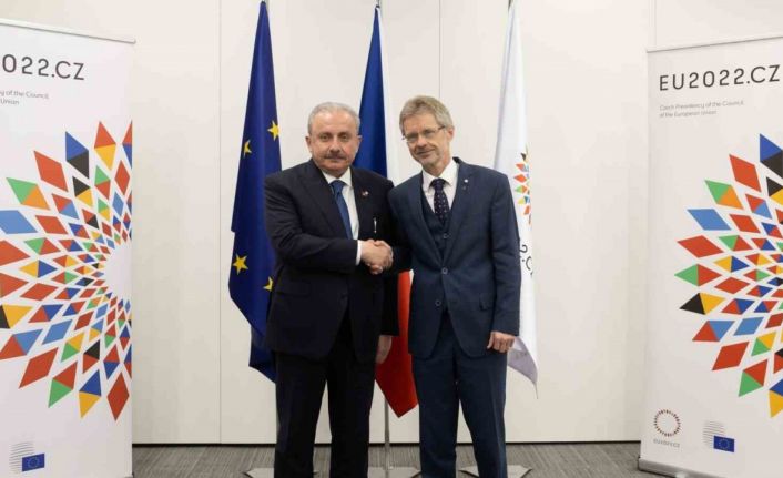 TBMM Başkanı Şentop, Çekya Senato Başkanı Vystrcil ile bir araya geldi