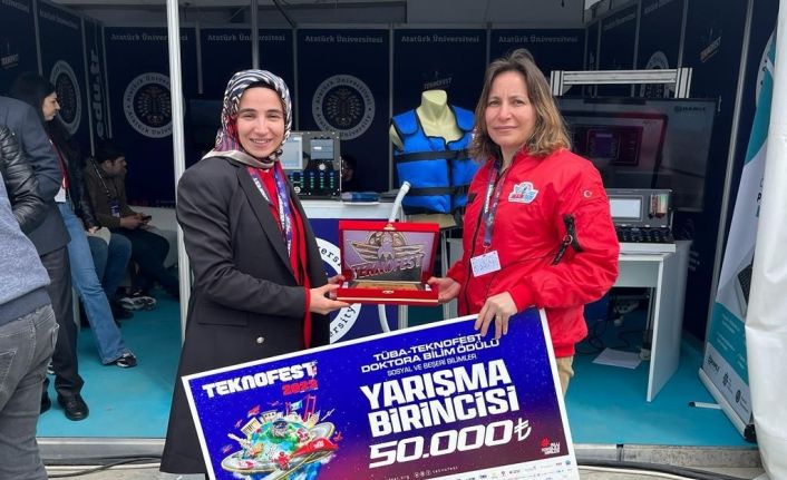 TÜBA Teknofest Doktora Bilim Ödülüne Dr. Sümeyye Ulaş layık görüldü