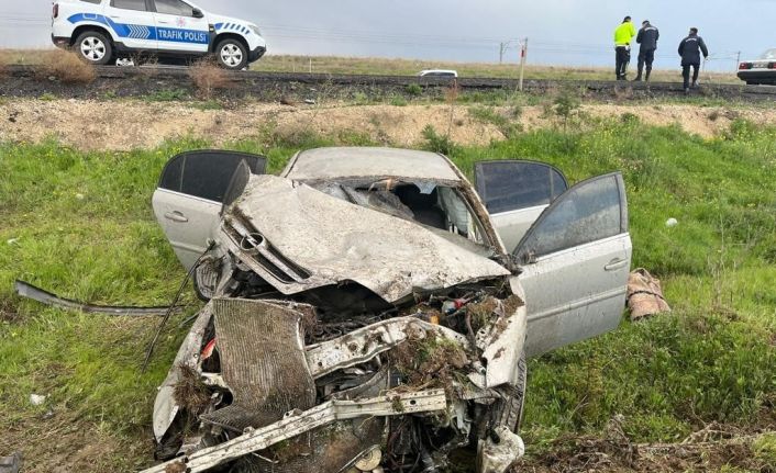 Yozgat’ta kontrolden çıkan otomobil takla attı: 7 yaralı