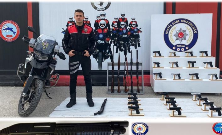 Adana’da 101 ruhsatsız silah ele geçirildi
