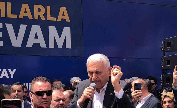 AK Parti Genel Başkanvekili Yıldırım: “Pazar günü yapılacak seçimde ilk defa terör örgütleri de sandığa geliyor”