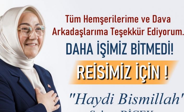 AK Parti Milletvekili adayı Biçek’ten teşekkür mesajı