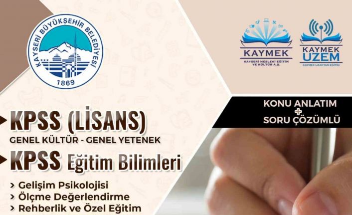 Büyükşehir KAYMEK, KPSS yolunda binlerce hayalin en güçlü destekçisi