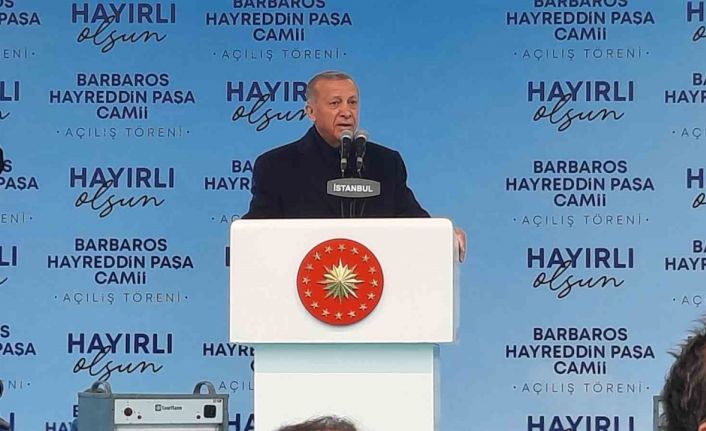 Cumhurbaşkanı Erdoğan “Barbaros Hayrettin Paşa Camii’nde 20 bin kişi aynı anda ibadet edebilecek”