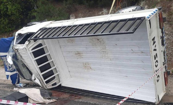 Diş tedavisinden dönen çifti taşıyan araç takla attı: 1 ölü, 1 yaralı