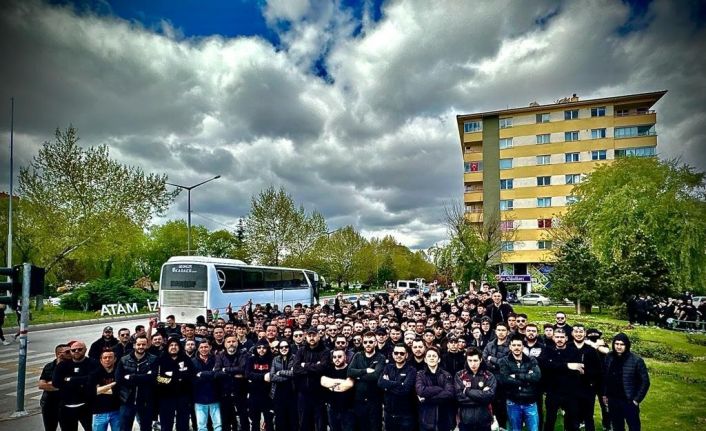 Eskişehirspor taraftarları, 300 kişiyle deplasman yolunda
