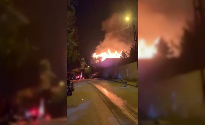 Gaziantep’te metruk binada yangın çıktı