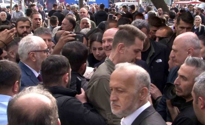 İçişleri Bakanı Süleyman Soylu, Kapalı Çarşı’da coşkuyla karşılandı
