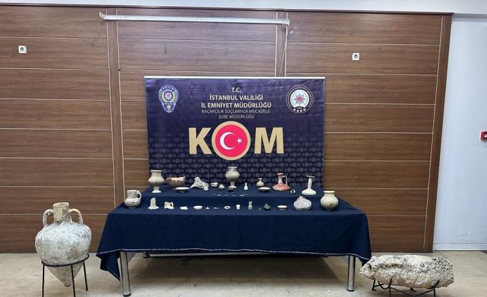 İstanbul’da 82 adet tarihi eser ele geçirildi