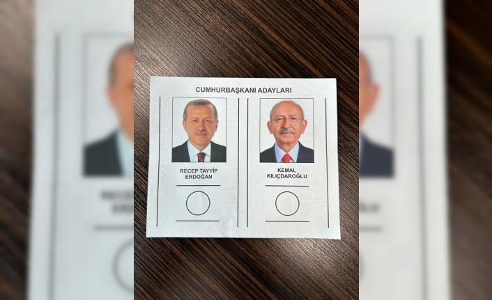 İşte ikinci turda kullanılacak oy pusulasının örneği