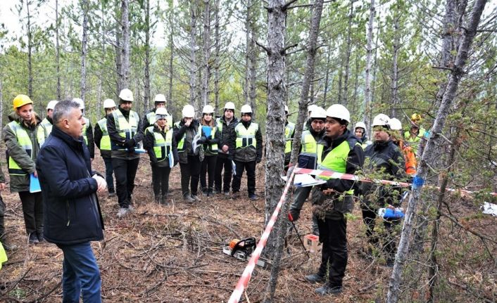 Kütahya’da silvikültür-ağaçlandırma hizmet içi eğitim tatbikatları