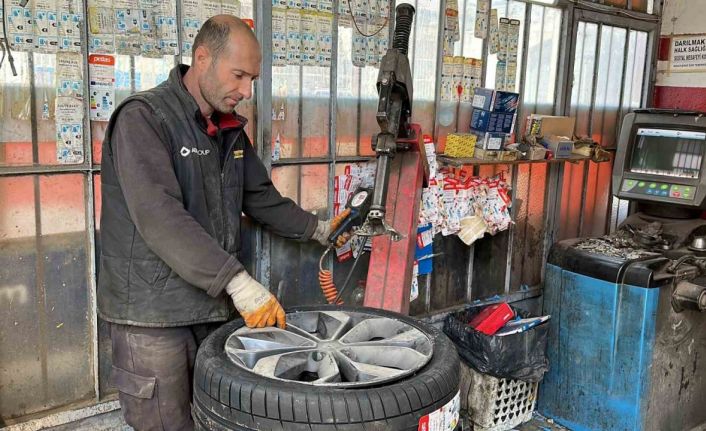 Oto lastikçilerde değişim yoğunluğu