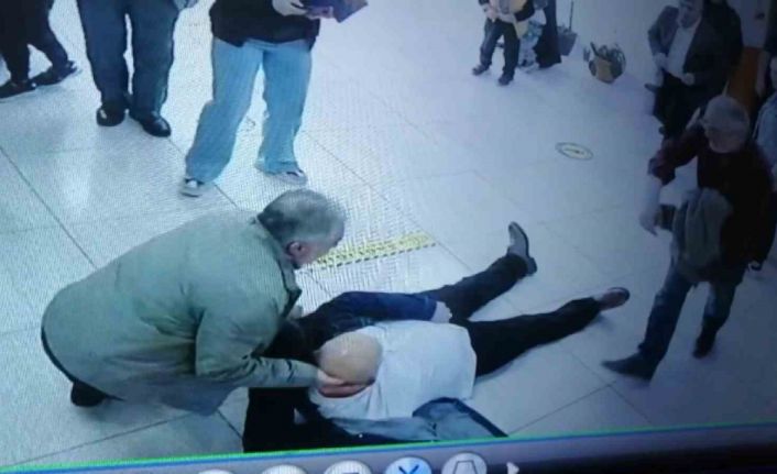 Oy kullandığı okulda kalp krizi geçiren yaşlı adam ilk yardımla hayata tutundu