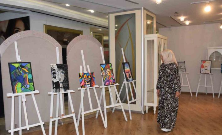 Şahinbeyli öğrencilerden muhteşem tablolar