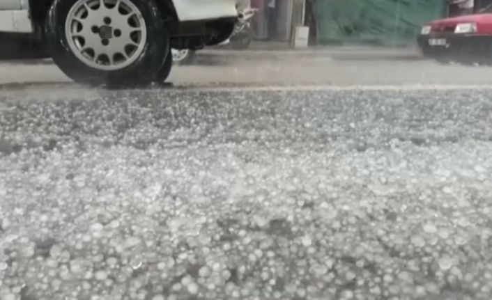 Samsun’da dolu ve sağanak