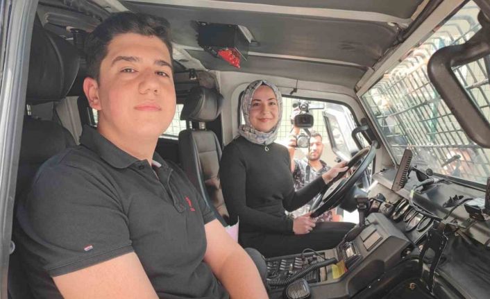 Şehit kızının isteği yerine geldi, babasının adı verilen zırhlı araç göreve başladı