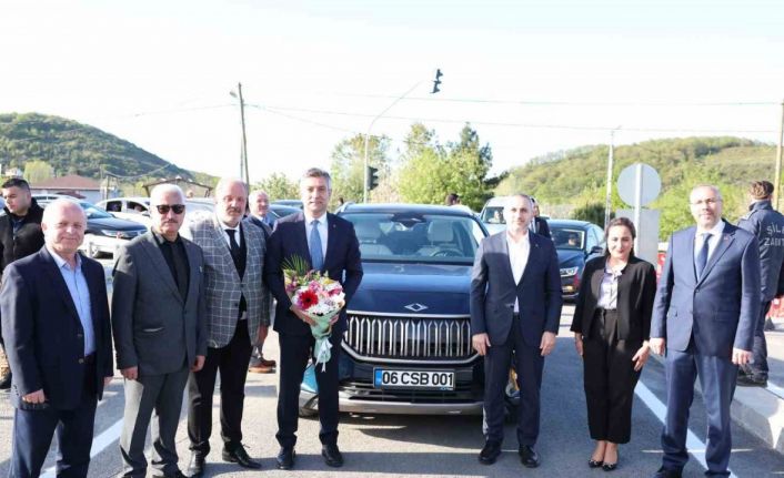 Şile otobanından ilk geçen otomobil yerli ve milli gurur "Togg" oldu