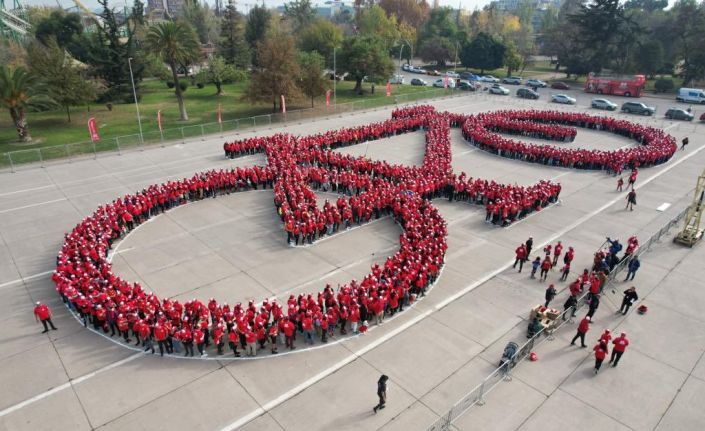 Şişli’de dünyanın en büyük bisiklet figürünü oluşturmak için rekor denemesi