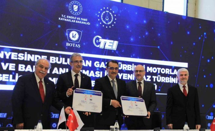 TEI ile BOTAŞ arasında ’Gaz Türbinli Motorların Servis ve Bakım Anlaşması ile Yeni Gaz Türbini Geliştirilmesi ve Temini Protokolü’ imzalandı