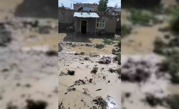 Ağrı’da 3 ev selden zarar gördü