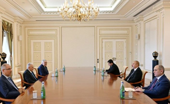 Aliyev, Binali Yıldırım’ı kabul etti