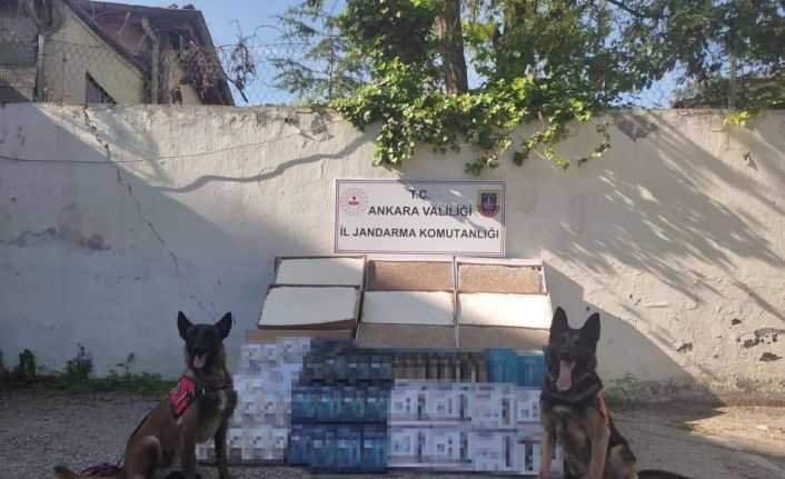 Ankara İl Jandarma Komutanlığı 825 bin liralık kaçak ürün ele geçirdi