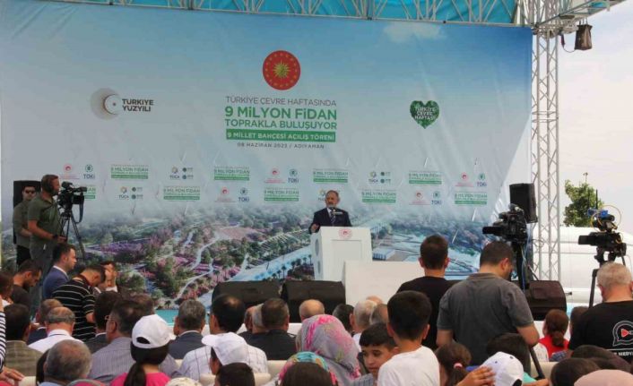 Bakan Özhaseki, 9 Millet Bahçesi’nin açılışında konuştu