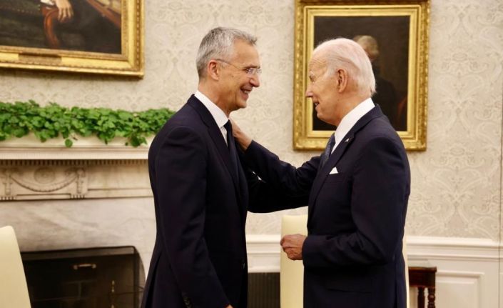 Biden, NATO Genel Sekreteri Stoltenberg ile Beyaz Saray’da bir araya geldi