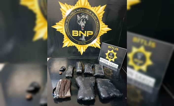 Bitlis’te 1 kilo 150 gram afyon sakızı ele geçirildi