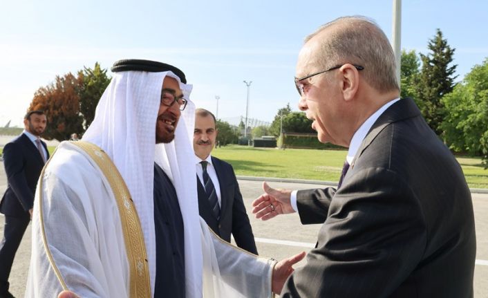 Cumhurbaşkanı Erdoğan, BAE Devlet Başkanı Al Nahyan ile bir araya geldi