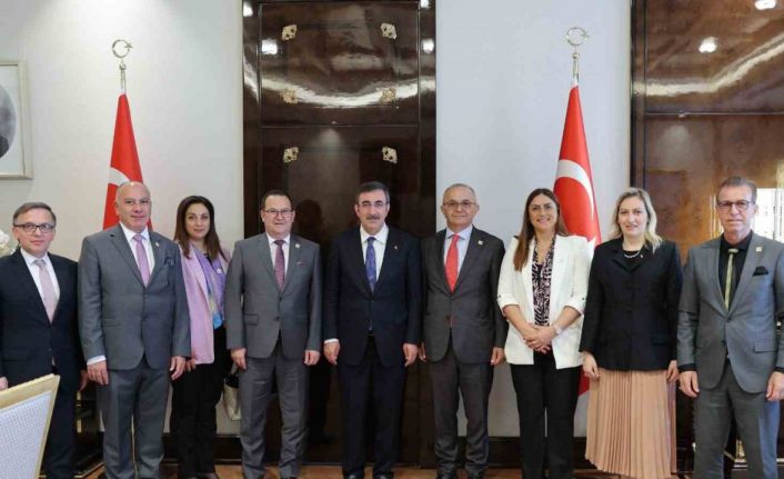 Cumhurbaşkanı Yardımcısı Yılmaz, KKTC Ticaret Odası heyetini kabul etti