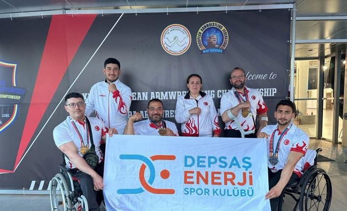 DEPSAŞ Enerji Spor Kulübü, Avrupa Bilek Güreşi Şampiyonasından 16 madalya ile döndü